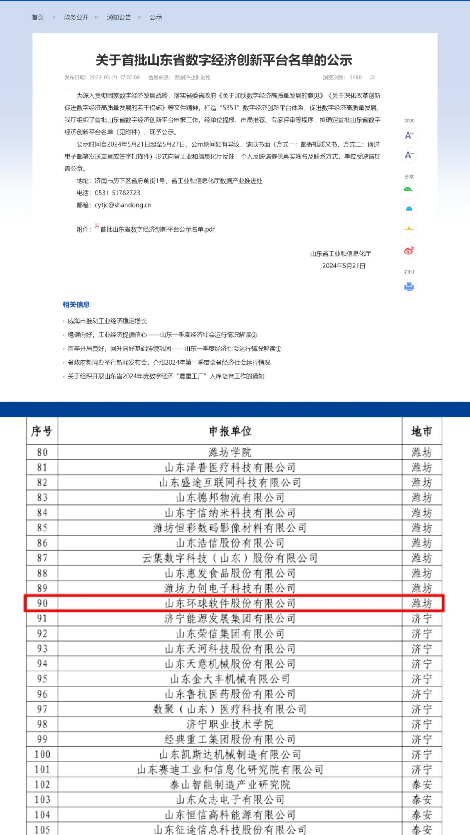 喜报++！环球软件成功入选省级首批数字经济产业创新中心